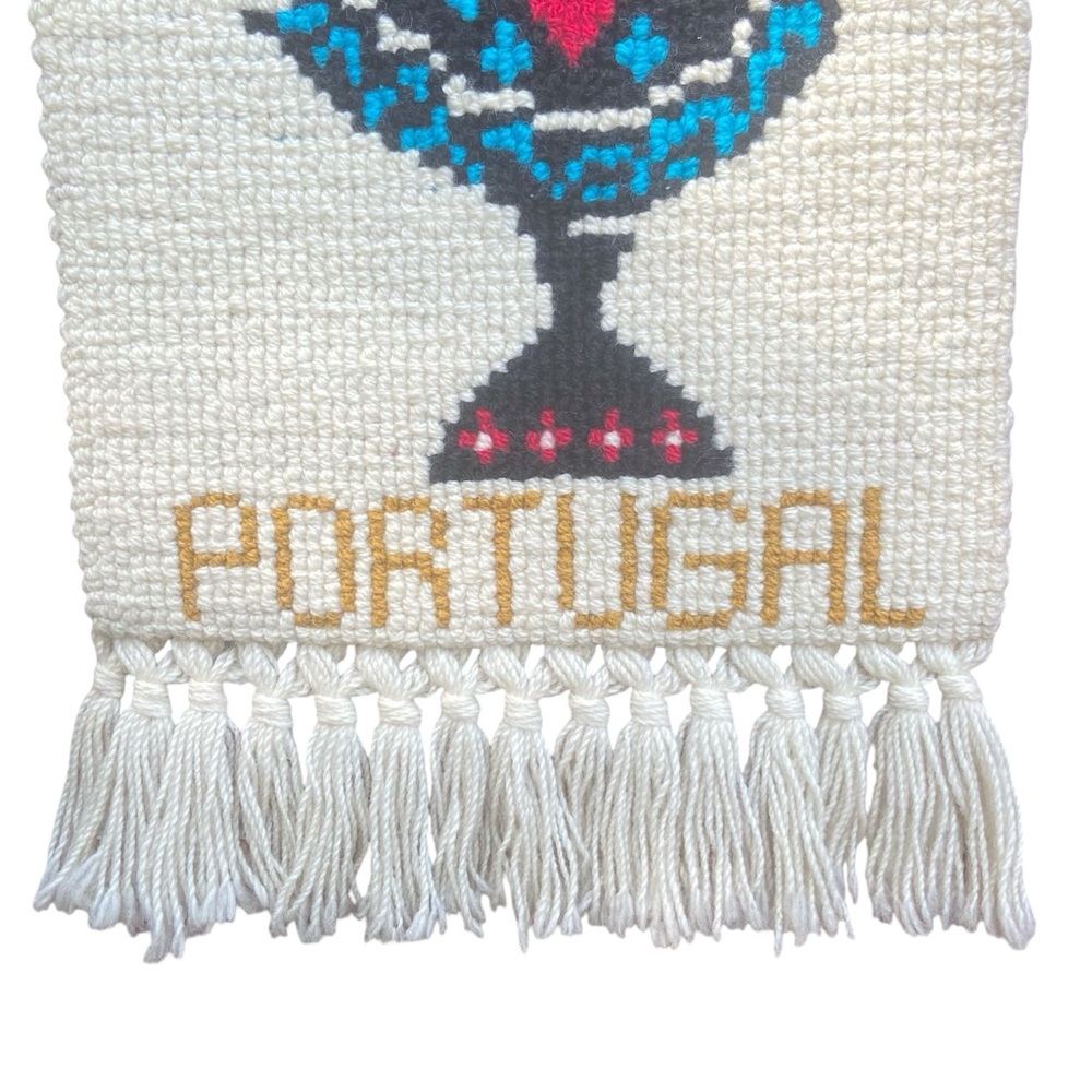 Vintage Portugal Rooster Textile Wall Hanging Folk Art - Picture 4 of 14